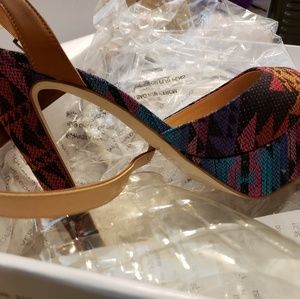 Aldo multi-colored heels